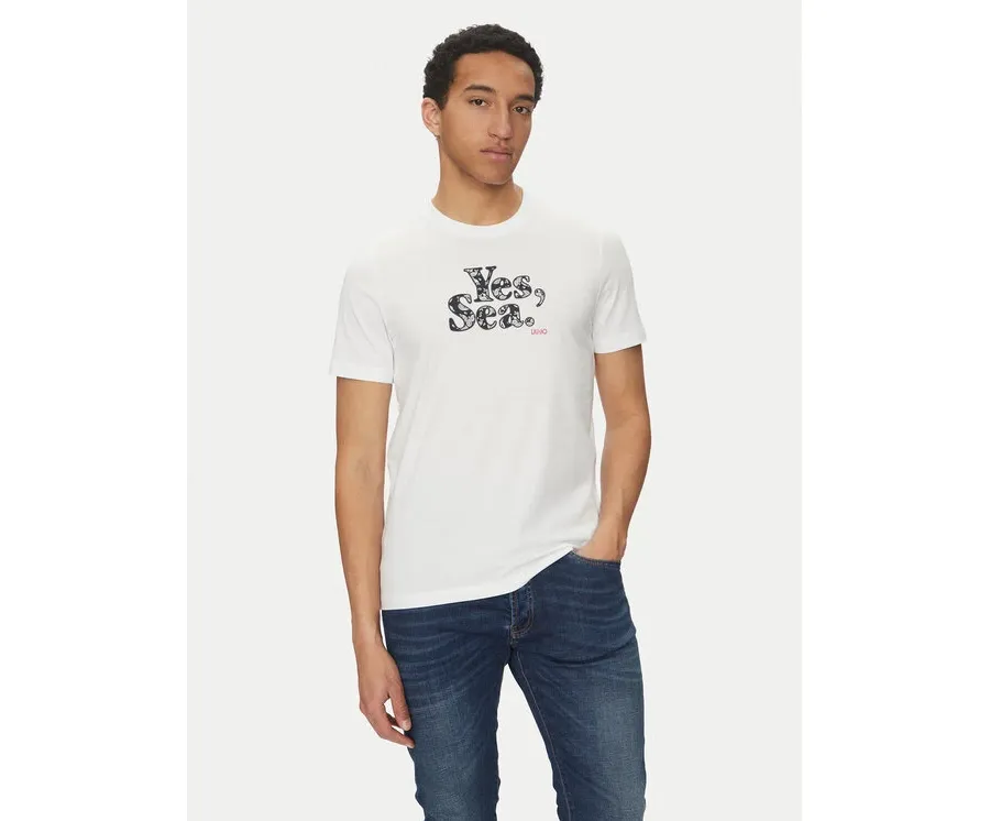 obrazek 1 Liu Jo T-Shirt QA5190 J4924 Biały Regular Fit