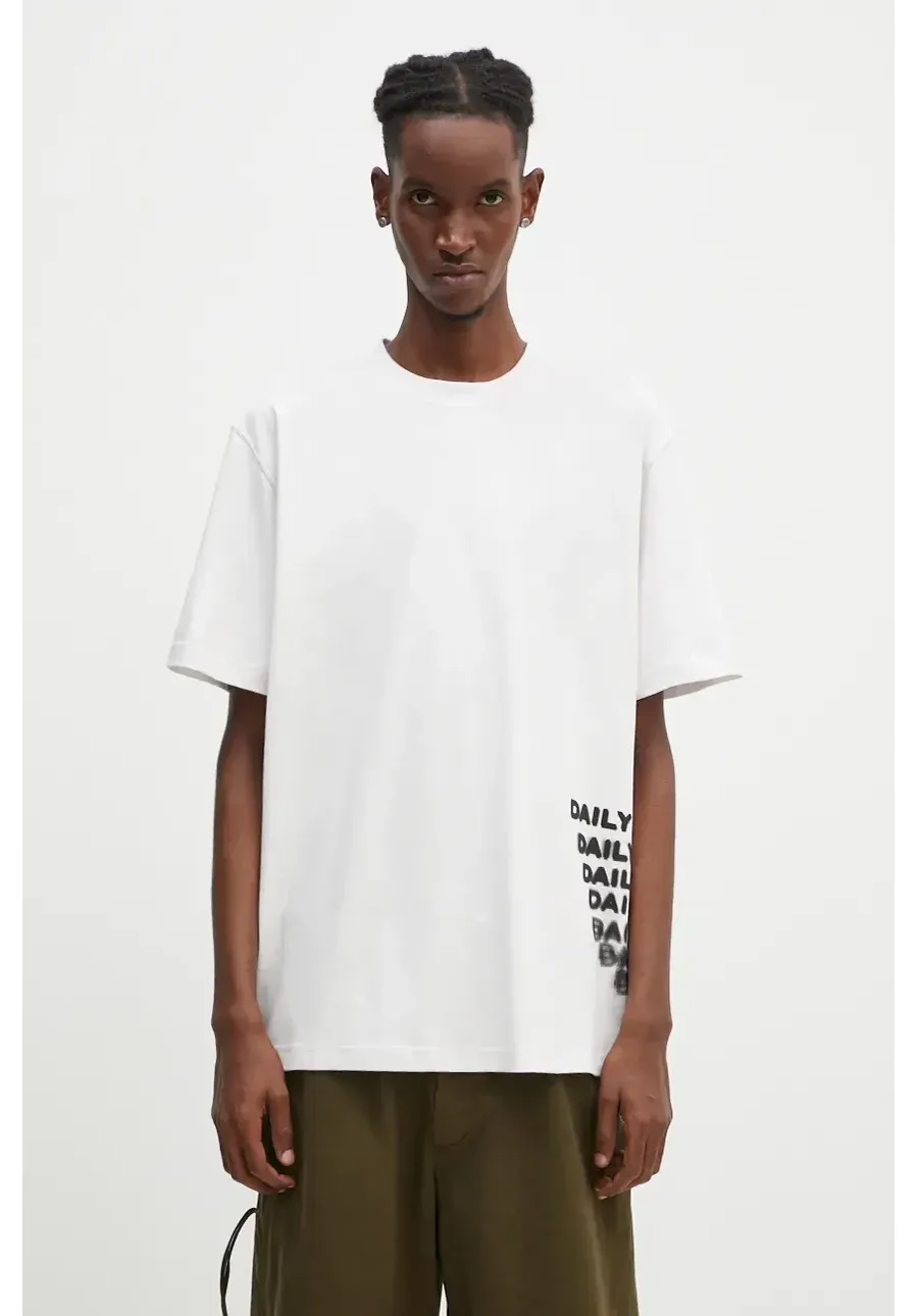 obrazek 1 Daily Paper t-shirt bawełniany Overload SS kolor szary z nadrukiem 2421080