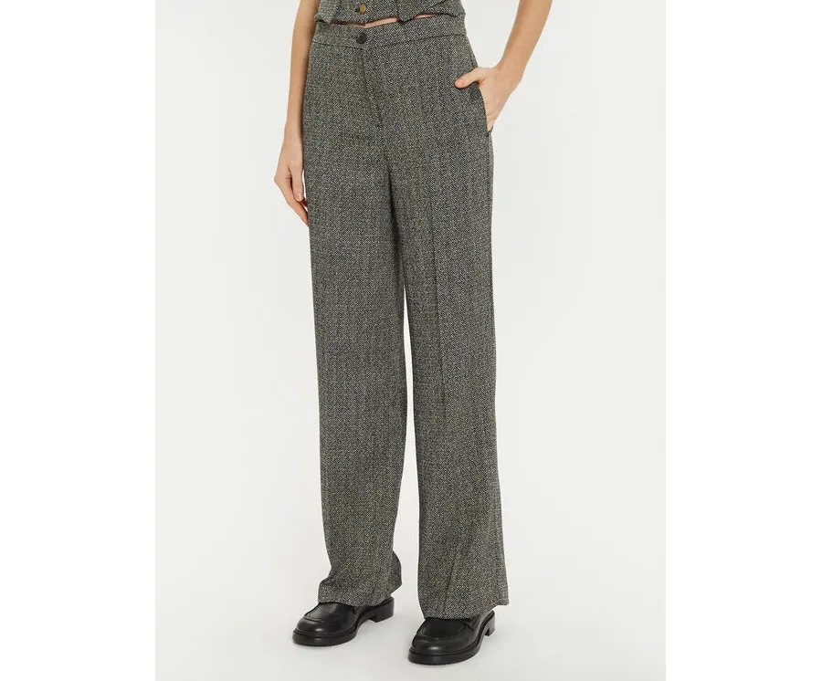 obrazek 1 ViCOLO Spodnie materiałowe TS0513 Szary Regular Fit