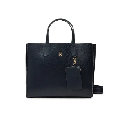 Zdjęcie Tommy Hilfiger Torebka Th Distinct Satchel Mono AW0AW17174 Granatowy