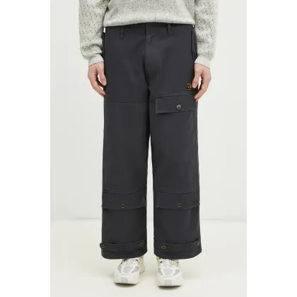 Zdjęcie Human Made spodnie bawełniane Air Force Pants męskie kolor szary proste HM29PT009