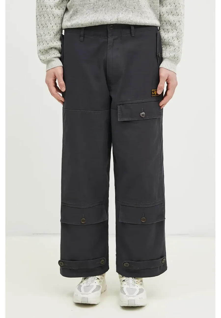obrazek 1 Human Made spodnie bawełniane Air Force Pants męskie kolor szary proste HM29PT009