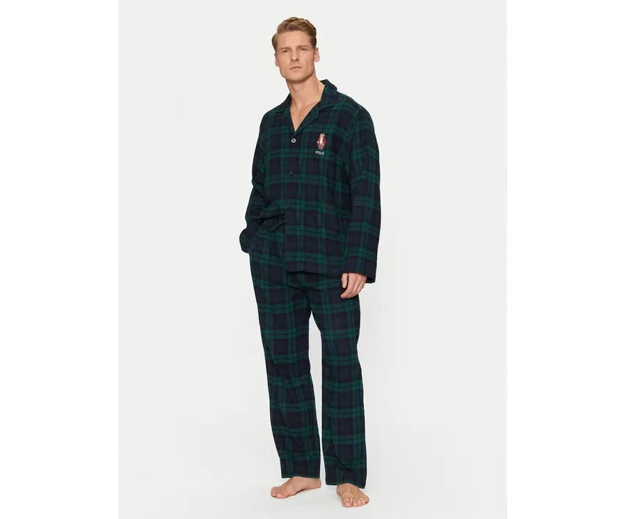 obrazek 1 Polo Ralph Lauren Piżama 714915985002 Zielony Regular Fit