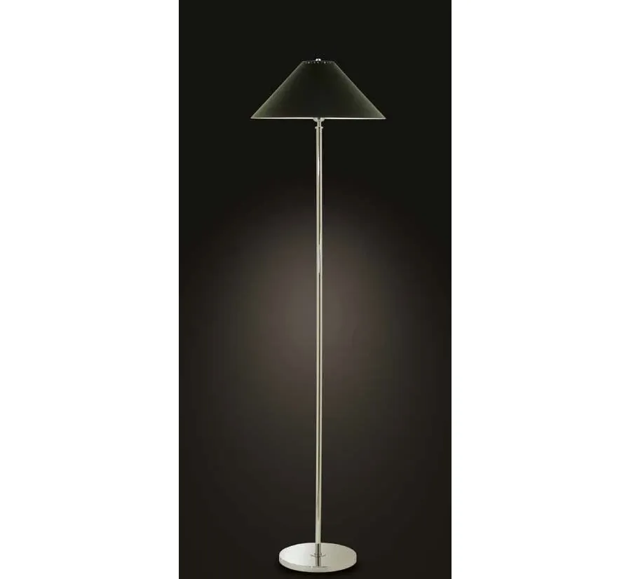 obrazek 2 Luksusowa lampa wykonana z mosiądzu z malowanym abażurem