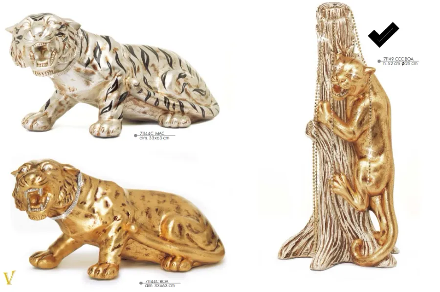 obrazek 1 Ceramiczna pantera na pniu - Valle d'oro Patchi