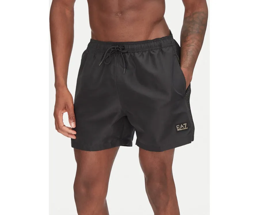 obrazek 1 EA7 Emporio Armani Szorty kąpielowe 7M000530 AF13241 UC001 Czarny Regular Fit