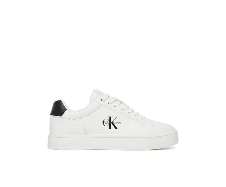 obrazek 1 Calvin Klein Jeans Sneakersy Classic Cupsole Mono Lth Wn YW0YW01902 Biały