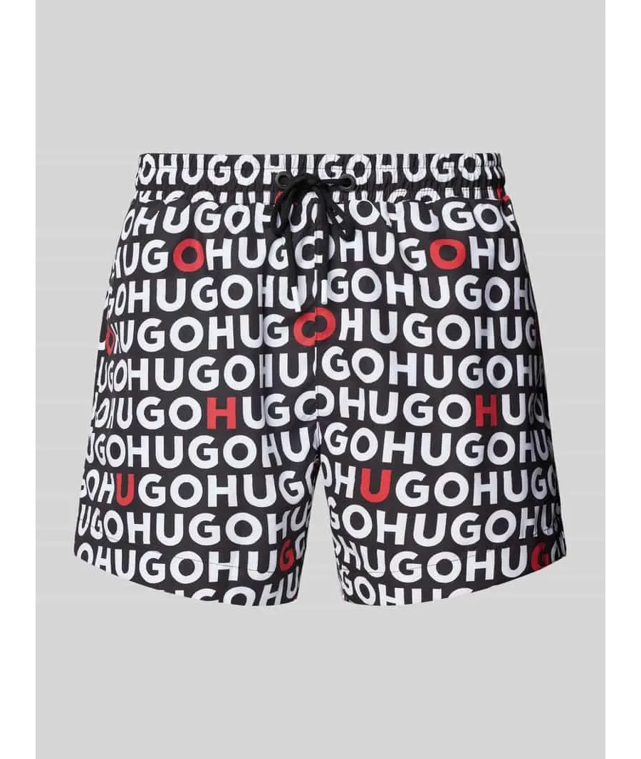 obrazek 1 Spodenki kąpielowe o kroju regular fit z nadrukiem z logo model ‘TORTUGA’