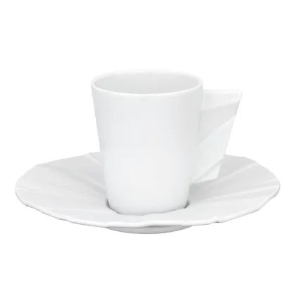 Picture Matrix porcelain coffee cup and saucer from the collection signed by Bartek Mejor - 4 pieces - Vista Alegre