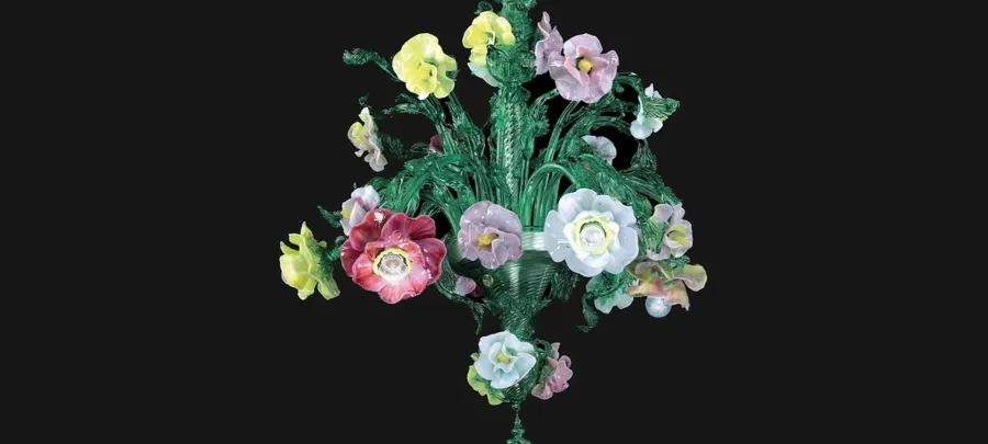 obrazek 2 Unikalny żyrandol ze szkła Murano z Włoch - Vetreria Artistica Rosa