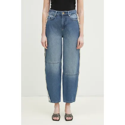 Zdjęcie GANNI jeansy Heavy Denim Stary damskie high waist J1602