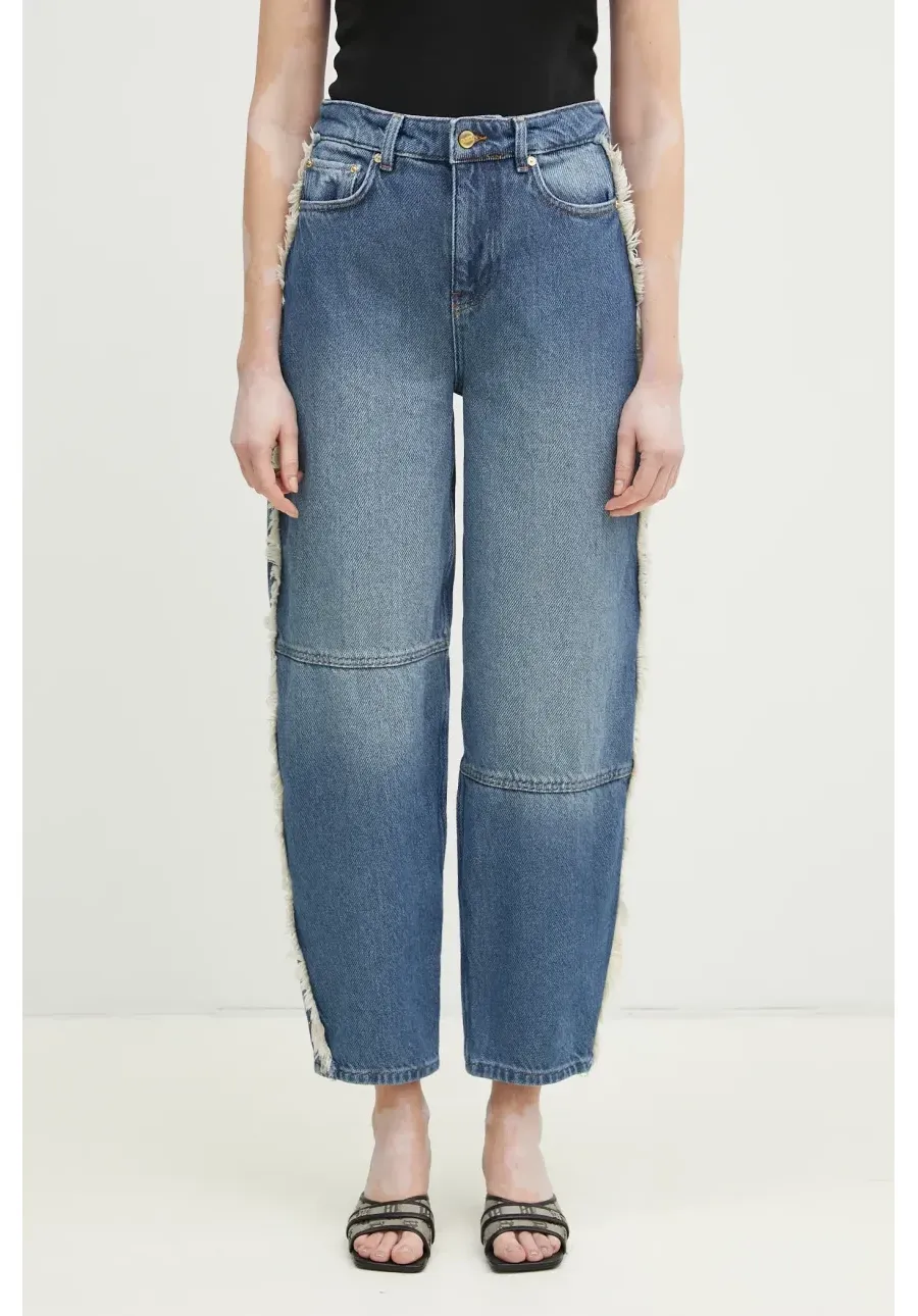 obrazek 1 GANNI jeansy Heavy Denim Stary damskie high waist J1602