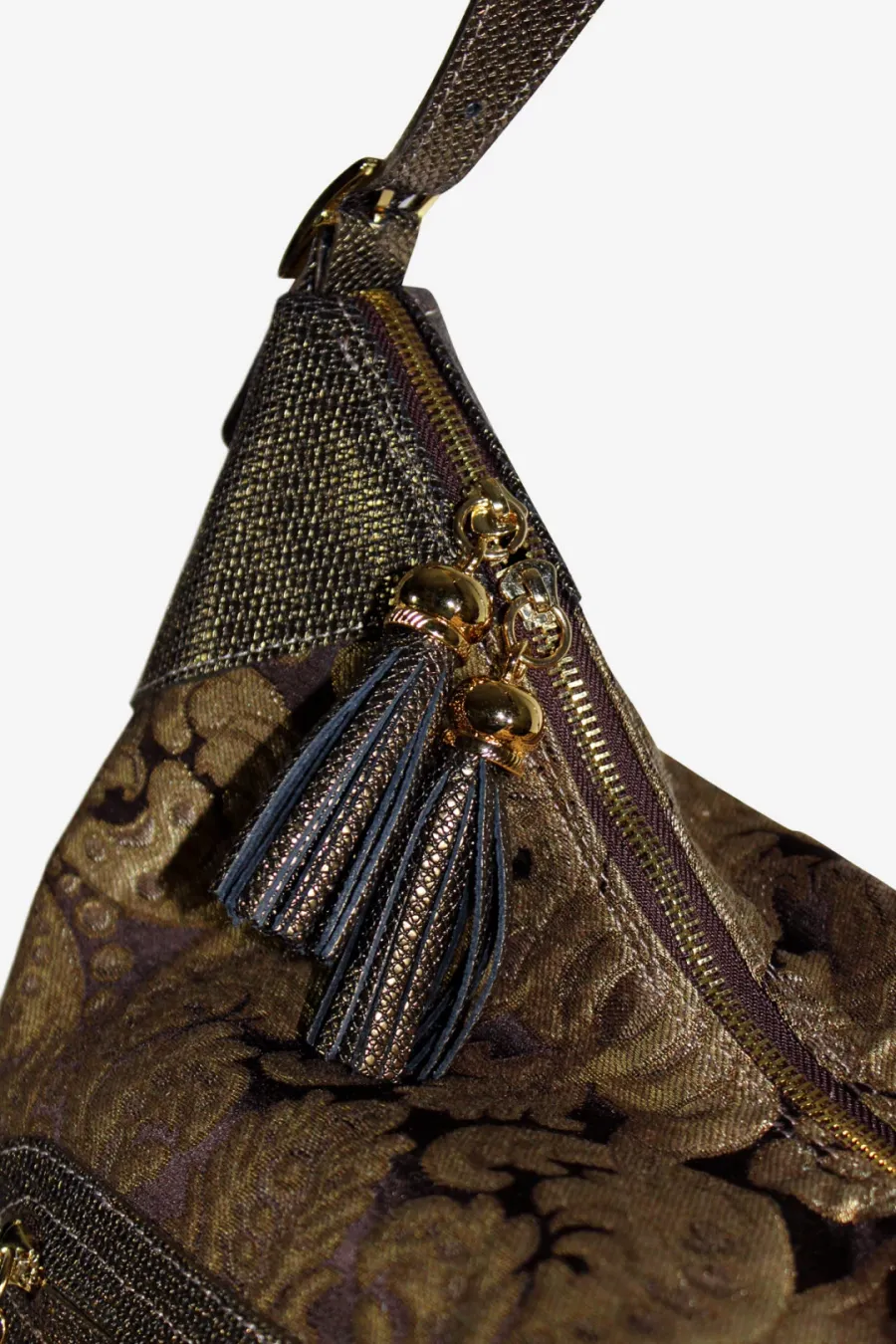 obrazek 4 Ekskluzywna torebka z ozdobnego jedwabiu - Terrida