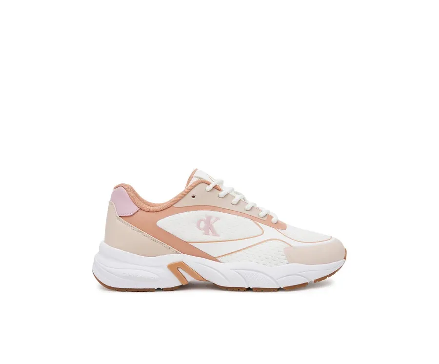 obrazek 1 Calvin Klein Jeans Sneakersy Retro Tennis Knit Mg YW0YW01887 Biały