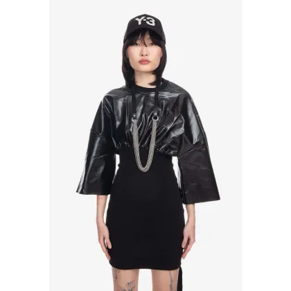 Zdjęcie Rick Owens sukienka Cinched Tommy Mini Dress kolor czarny mini dopasowana DS02B4505.JRU.BLACK-Black