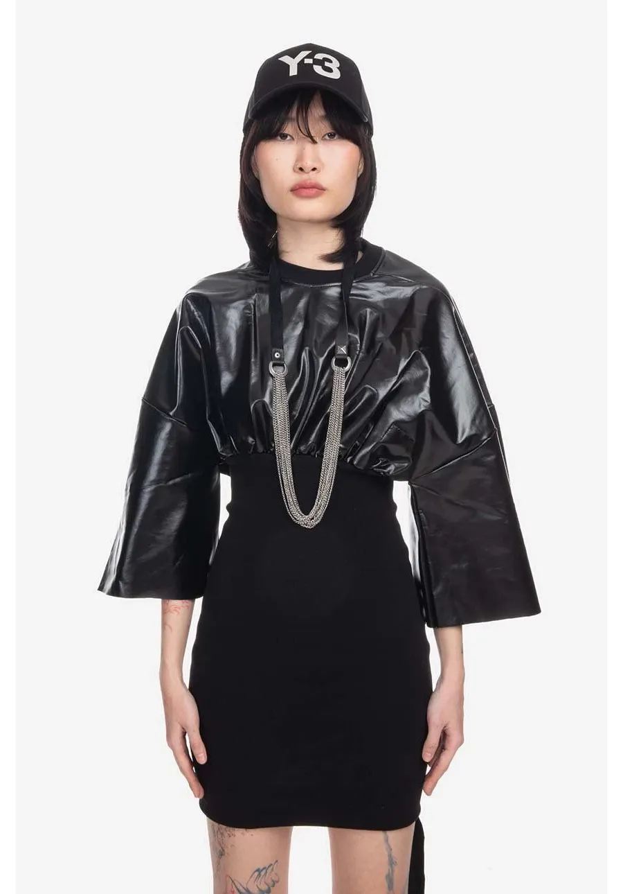 obrazek 1 Rick Owens sukienka Cinched Tommy Mini Dress kolor czarny mini dopasowana DS02B4505.JRU.BLACK-Black