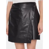 Zdjęcie DKNY Spódnica z imitacji skóry P3JNTV18 Czarny Regular Fit