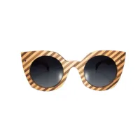 Picture Luxurious women's glasses - Italian, made of walnut wood - Legno Light