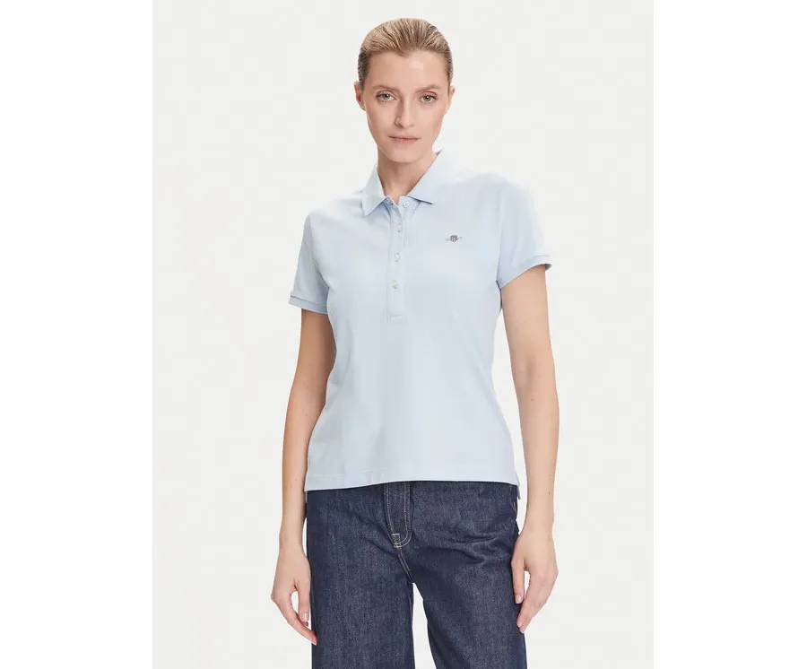 obrazek 1 Gant Polo Sheild 4200870 Błękitny Slim Fit