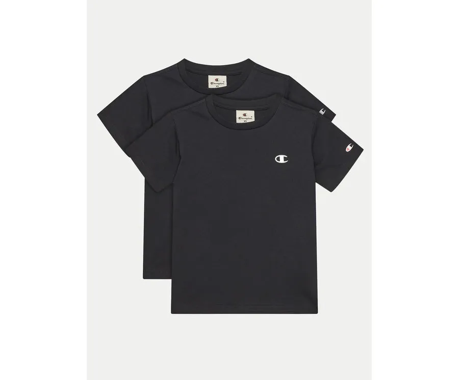 obrazek 1 Champion Komplet 2 t-shirtów 306581 Czarny Regular Fit