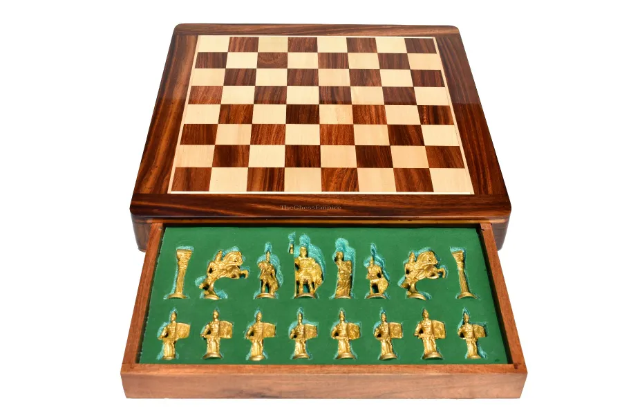 obrazek 10 Stylowe rzymskie figury wraz z planszą znakomite na upominek - The Chess Empire