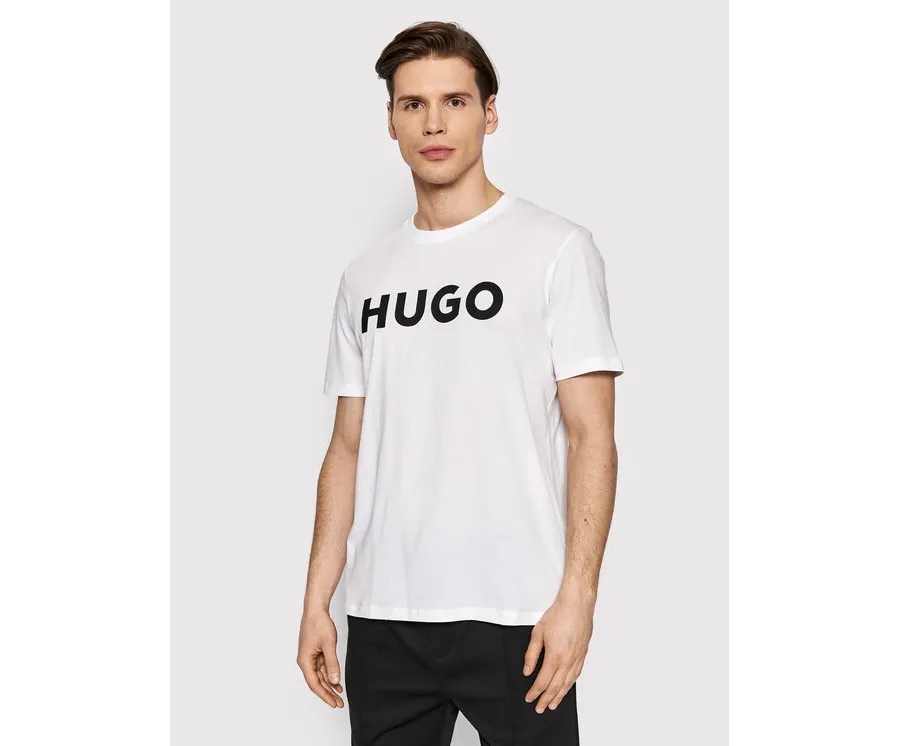obrazek 1 Hugo T-Shirt Dulivio 50467556 Biały Regular Fit HUGO
