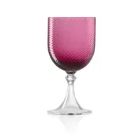 Picture Prestigious white wine glass made of Murano glass