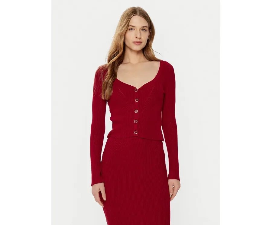 obrazek 1 Guess Kardigan W5RR08 Z2V62 Czerwony Regular Fit