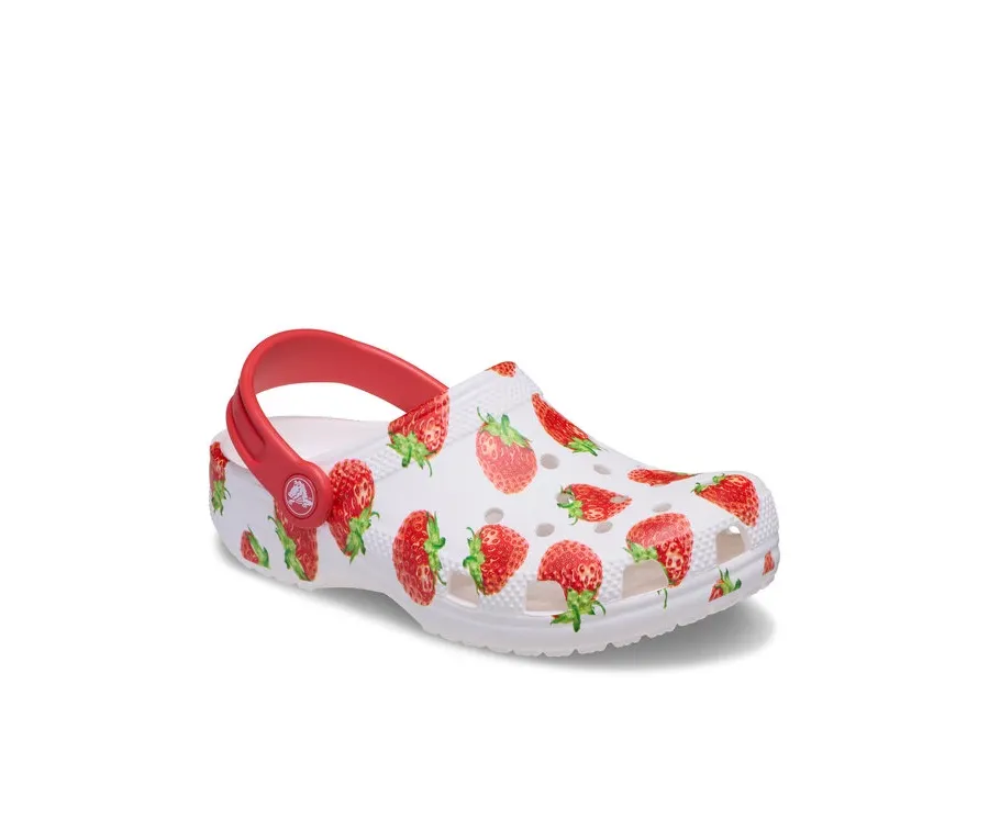 obrazek 1 Crocs Klapki Kids’ Classic Fresh Fruits Clog 211020 Biały
