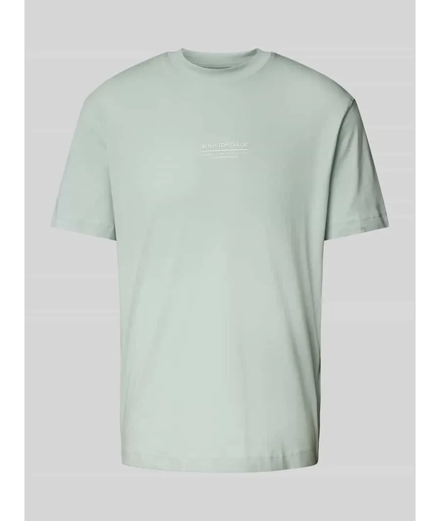 obrazek 1 T-shirt o kroju relaxed fit z czystej bawełny