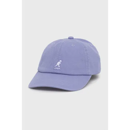 Zdjęcie Kangol czapka bawełniana kolor fioletowy gładka K5165HT.IL525-IL525