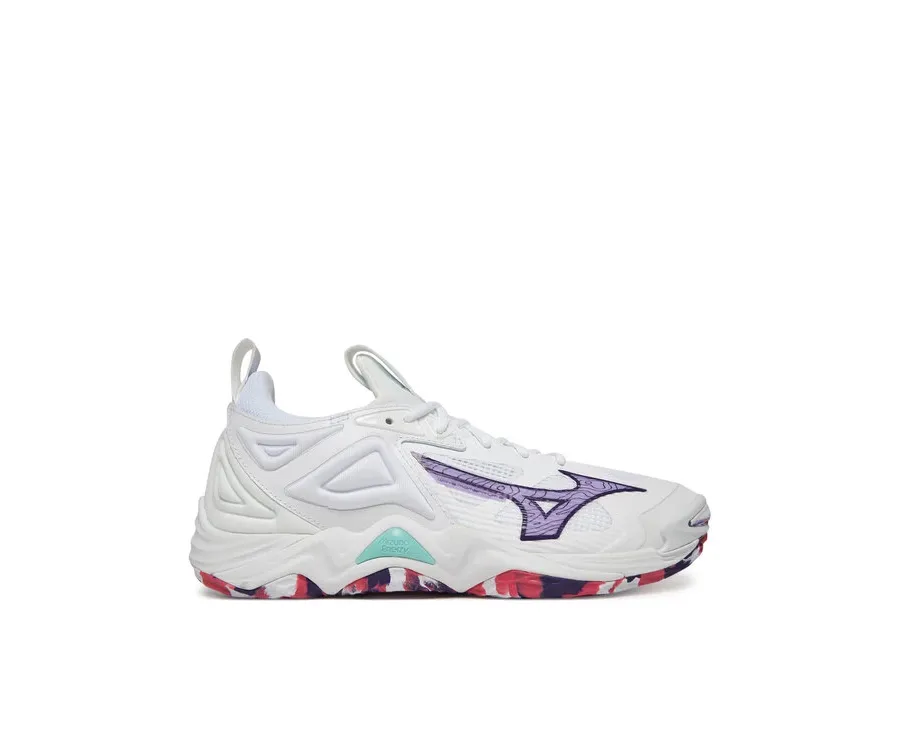 obrazek 1 Mizuno Buty halowe Wave Momentum 3 V1GC2312 Biały