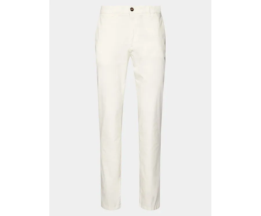 obrazek 1 North Sails Chinosy Defender 673071 Biały Slim Fit