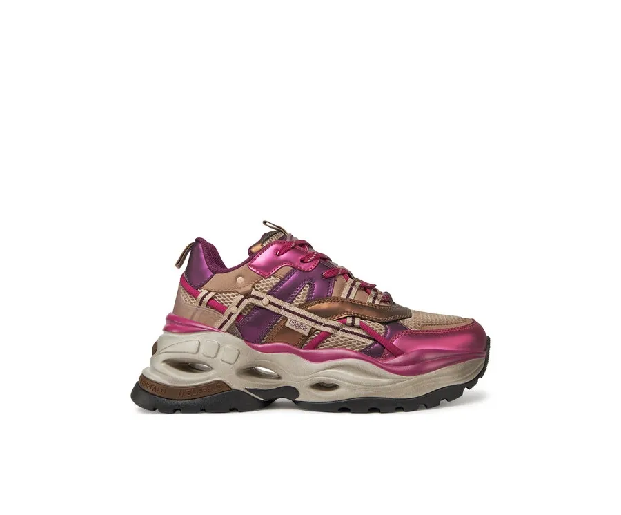 obrazek 1 Buffalo Sneakersy Triplet Hollow Vntg 1636300 Różowy
