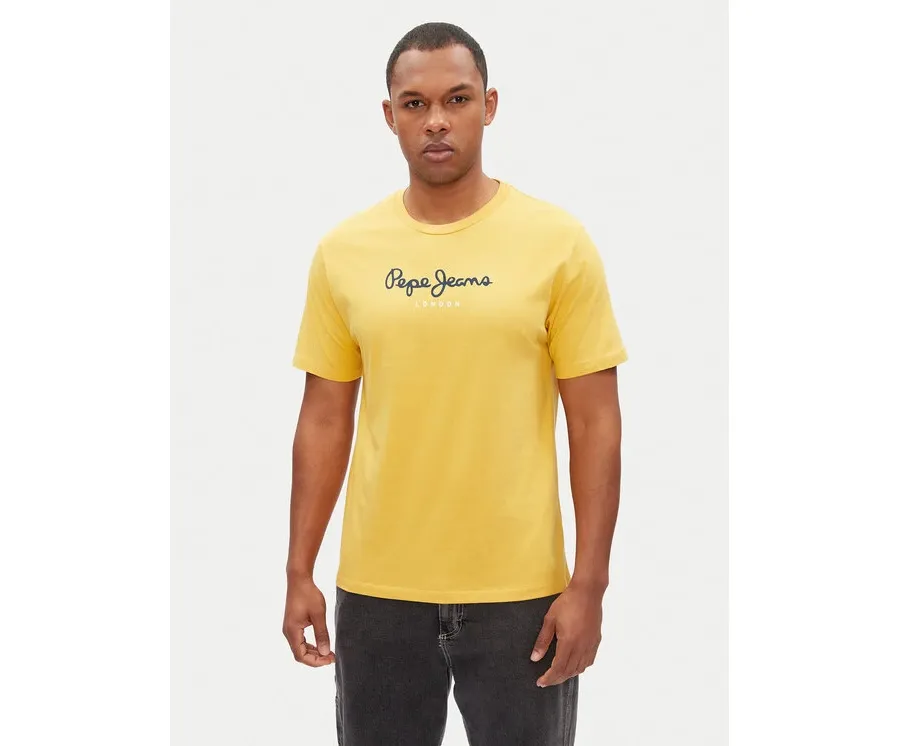 obrazek 1 Pepe Jeans T-Shirt Eggo N PM508208 Żółty Regular Fit