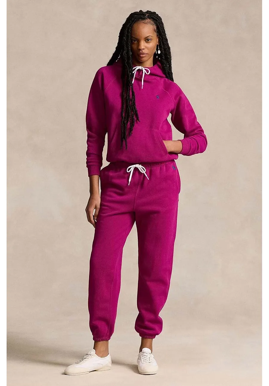 obrazek 1 Polo Ralph Lauren spodnie dresowe kolor różowy gładkie