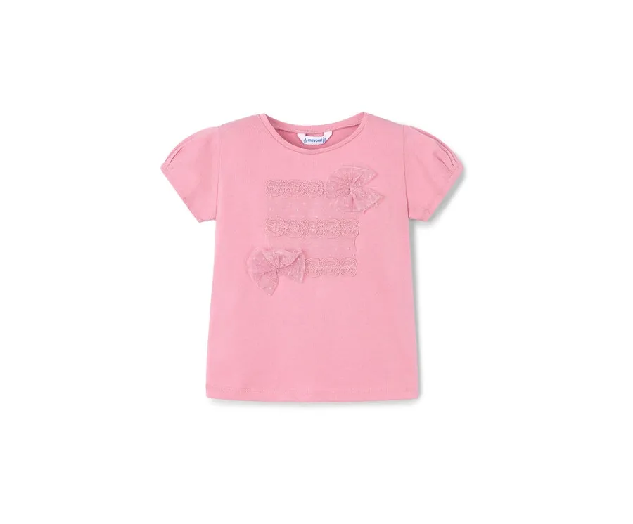 obrazek 1 Mayoral T-Shirt 3001 Różowy Regular Fit