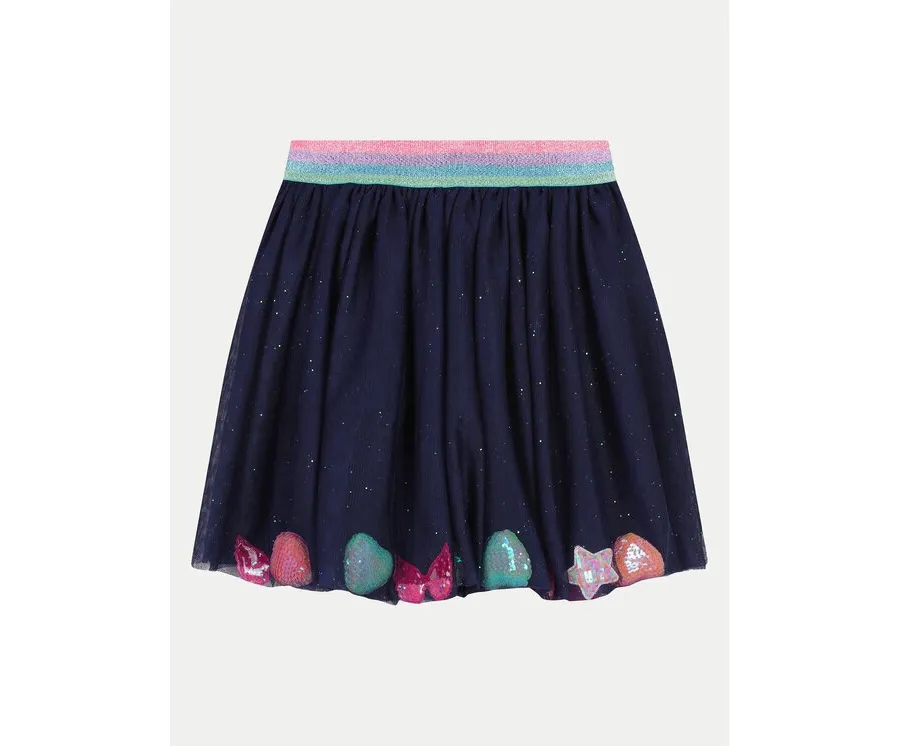 obrazek 1 Billieblush Spódnica tiulowa U20417 Granatowy Regular Fit