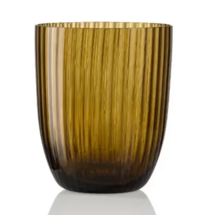 Zdjęcie Gustowna brązowa szklanka do wody ze szkła Murano