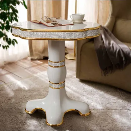 Zdjęcie Unikatowy ceramiczny stolik z pięknym zdobieniem - Bruno Costenaro