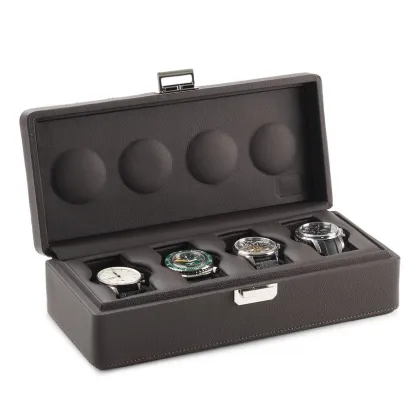 Zdjęcie Wysokiej jakości futerał na zegarki ze skóry cielęcej - idealny na prezent