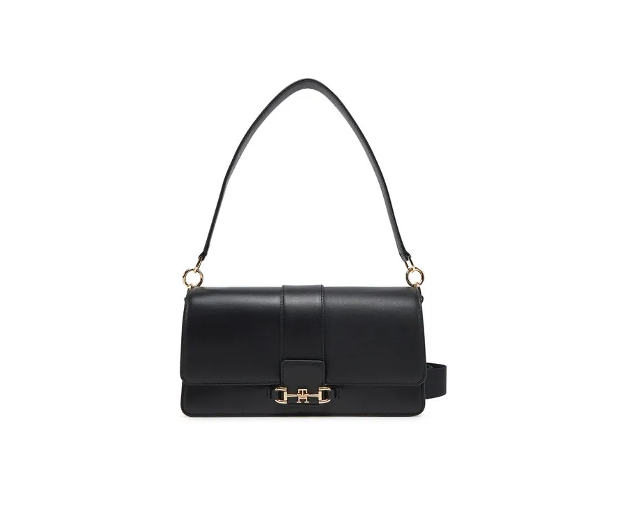 obrazek 1 Tommy Hilfiger Torebka Heritage Leather Conv Crossover AW0AW17399 Czarny