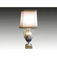 Zdjęcie Porcelanowa lampa stołowa z pierwszej połowy XX wieku