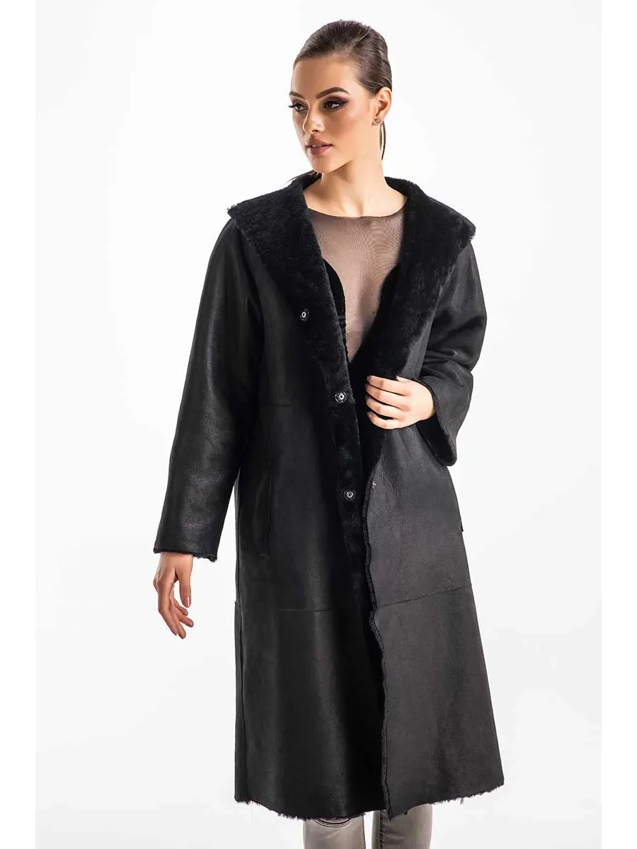 obrazek 6 Eleganckie dwustronne futro z owczej skóry - A&A Vesa