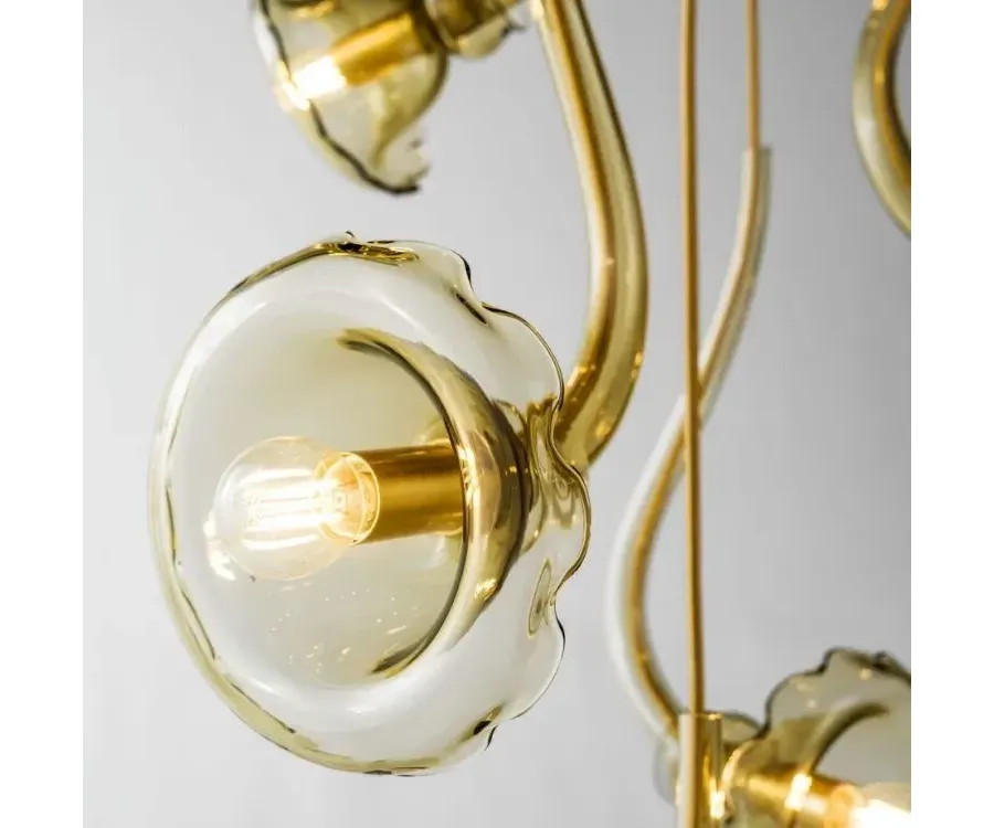 obrazek 6 Prestiżowa włoska szklana lampa wisząca - szkło murano wykonane ręcznie