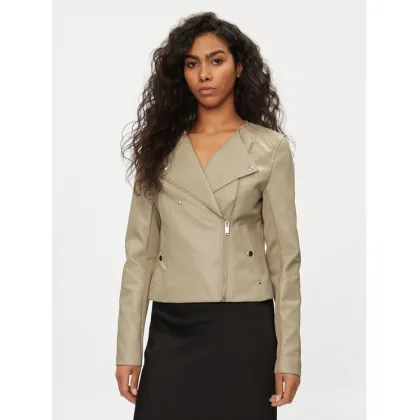 Zdjęcie Vero Moda Kurtka z imitacji skóry Riley 10302441 Beżowy Slim Fit