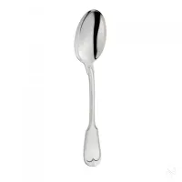 Picture Elegant silver spoon for serving vegetables - Zaramella Argenti