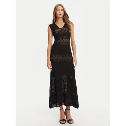 Zdjęcie TWINSET Sukienka dzianinowa 251TT3210 Czarny Regular Fit