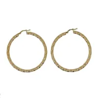 Picture Round women's earrings from Italy, 40 mm