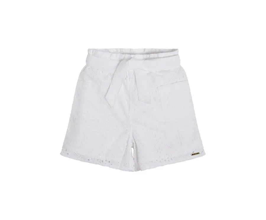 obrazek 1 Guess Szorty materiałowe J3GD04 WFGJ0 Biały Relaxed Fit